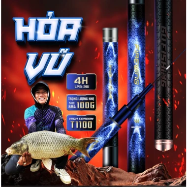Cần Tay GUF Hỏa Vũ Cao Cấp Độ Cứng 4H-5H, Ngọn Xoay 360° - Giá Ưu Đãi 1.2 Triệu 2