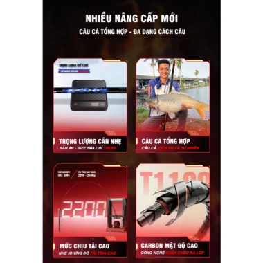 Cần Tay GUF Hỏa Vũ Cao Cấp Độ Cứng 4H-5H, Ngọn Xoay 360° - Giá Ưu Đãi 1.2 Triệu 5