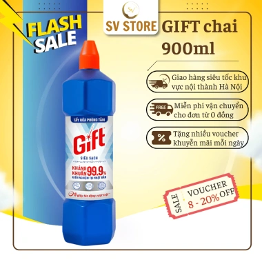 Can tẩy rửa nhà tắm & bồn cầu Gift 3.8kg hương bạc hà - Tiết kiệm, giá chỉ 43.260₫ 10 Can tẩy rửa nhà tắm & bồn cầu Gift 3.8kg hương bạc hà - Tiết kiệm, giá chỉ 43.260₫ 10