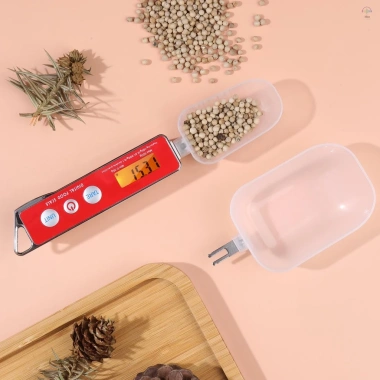 Cân thìa kỹ thuật số 0,05‑500g, Tare, hỗ trợ g/oz/gn/ct/dwt cho bếp gia đình