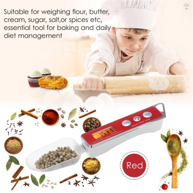 Cân thìa kỹ thuật số 0,05‑500g, Tare, hỗ trợ g/oz/gn/ct/dwt cho bếp gia đình