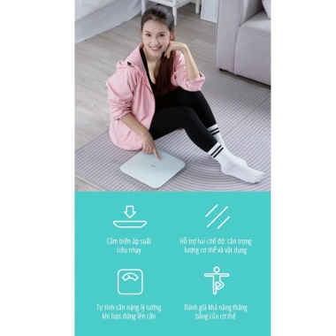 Cân thông minh miLife S40/S20 - Phân tích mỡ, béo phì, kết nối app MiHome, giá chỉ 165.000 VND