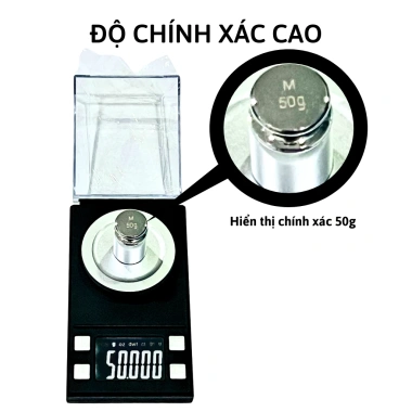 Cân Tiểu Ly Điện Tử 0.001g Độ Chính Xác Cao 50g/100g - Tặng Quả Thử Cân và Pin TBE Shop