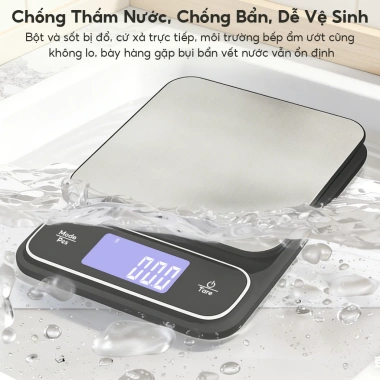 Cân tiểu ly điện tử chống nước 0.1g‑5kg, độ chính xác cao, mini cho thực phẩm, gia vị, thuốc - chỉ 43.700₫
