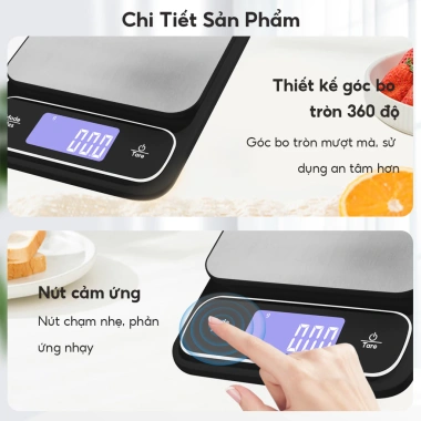 Cân tiểu ly điện tử chống nước 0.1g‑5kg, độ chính xác cao, mini cho thực phẩm, gia vị, thuốc - chỉ 43.700₫