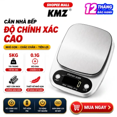 Cân tiểu ly điện tử KMZ C105 5kg 0.1g – Chính xác 0.1g, BH 1 năm, chỉ 51.000₫