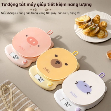 Cân Tiểu Ly Điện Tử Mini 3kg Độ Chính Xác 0.1g Hình Thú Cưng - Giá 149k