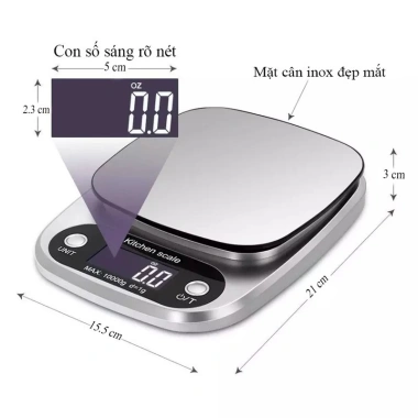 Cân tiểu ly điện tử N5 0.1g - 3kg, bảo hành 1 tháng, giảm giá 495.000đ