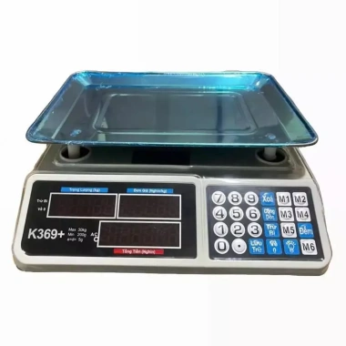 Cân Tính Tiền Điện Tử 30kg K369 - Phiên bản quốc tế tiếng Việt, BH 12 tháng, Giá chỉ 450.000