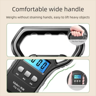 Cân treo điện tử BANGSHE 50kg - Màn hình kỹ thuật số, sạc USB, cân hành lý & cá mini 9 Cân treo điện tử BANGSHE 50kg - Màn hình kỹ thuật số, sạc USB, cân hành lý & cá mini 9