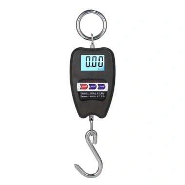 Cân treo kỹ thuật số 440lb Mini 200Kg cầm tay, cảm biến chính xác, móc đa năng cho săn bắn, nông trại, câu cá ngoài trời