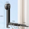 Cần treo quần áo HZMHSYZJ - Giá phơi cửa sổ không đục lỗ, gập lại, chống trượt, đa chức năng di động, tiết kiệm không gian - 85.470₫ 2