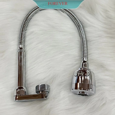 Cần vòi rửa bát mềm nóng lạnh khủy đồng, ốc vặn lục giác - Giá 79.000 VND