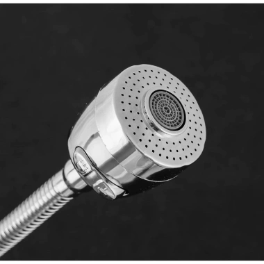 Cần vòi rửa bát quả tròn, vòi chén lò xo cong bẻ, đầu chỉnh 2 chế độ, giá 40.000 VND 3