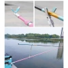 Cán vợt săn QINHU carbon 2.1-2.7m - xanh lam, hồng, vành xanh/đen, giá 216k 7