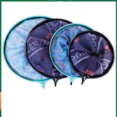 Cán vợt săn QINHU carbon 2.1-2.7m - xanh lam, hồng, vành xanh/đen, giá 216k