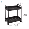 Cán Xe Đựng Đồ Nhựa Di Động Có Bánh Xe - Tiện Lợi Cho Bếp, Tắm, Ngủ & Đồ Ăn Nhẹ 3