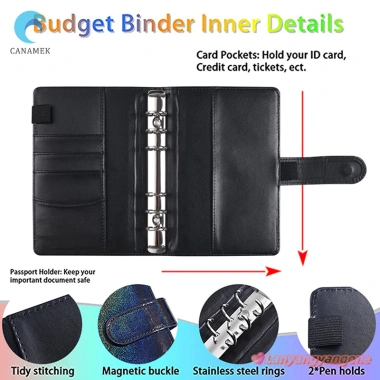 Canamek A6 Da Ngân Sách - Sổ Tay Lập Kế Hoạch Tiền, Tiết Kiệm Hóa Đơn, Giá ưu đãi 122.040 VND 4