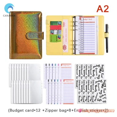 Canamek A6 Da Ngân Sách - Sổ Tay Lập Kế Hoạch Tiền, Tiết Kiệm Hóa Đơn, Giá ưu đãi 122.040 VND 9