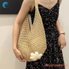 CANAMEK Túi Nữ Hàn Quốc Tote Đeo Vai Lười Dệt Kim Hoa Rỗng Siêu Thời Trang 121k 2