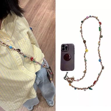 Candy Star Dây buộc tay dệt chéo thời trang Dây chuyền điện thoại di động 150k