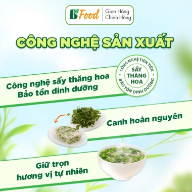 Canh Ăn Liền Cải Xoong Thịt Bằm 5 Viên - Tiện lợi cho Văn Phòng, Giá 50.000đ B' Food 5