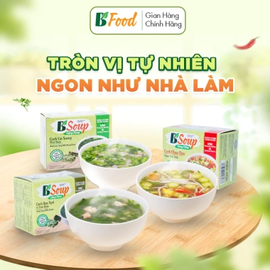 Canh Ăn Liền Cải Xoong Thịt Bằm 5 Viên - Tiện lợi cho Văn Phòng, Giá 50.000đ B' Food 6