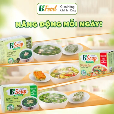 Canh Ăn Liền Cải Xoong Thịt Bằm 5 Viên - Tiện lợi cho Văn Phòng, Giá 50.000đ B' Food 9