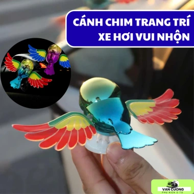 Cánh Chim Trang Trí Xe Ô Tô Gắn Gương Vui Nhộn – Vẫy Cánh Gió, Giá 36.000 VND