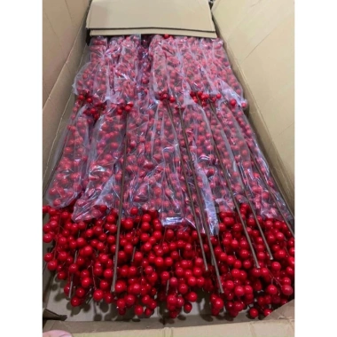 Cành đào đông 100cm 12 nhánh cao cấp - Set tài lộc trang trí Tết, bình TT22, giá ưu đãi 35.500 VND