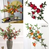 Cành đào đông đỏ 12 nhánh, vàng - Cắm bình Tết, cành dẻ quạt, tú cầu nhũ, 15.000₫ 5