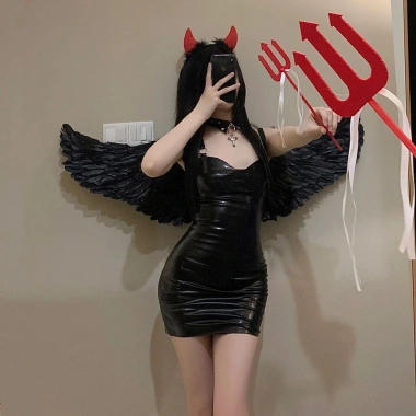 Cánh thiên thần ác quỷ Halloween cosplay - phụ kiện lễ hội, giảm giá 58.000₫ 4