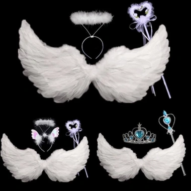 Cánh Thiên Thần Cosplay Halloween Đa Màu Trắng Đen Đỏ Hồng – Giá 53.000₫ (Giảm từ 64.660₫) 6