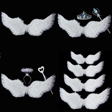 Cánh Thiên Thần Cosplay Halloween Đa Màu Trắng Đen Đỏ Hồng – Giá 53.000₫ (Giảm từ 64.660₫) 8