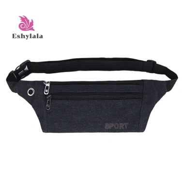 Canvas Fit Waistpack Nam Thể Thao Ngoài Trời Siêu Mỏng Chống Trộm Túi Đeo Bụng Vô Hình