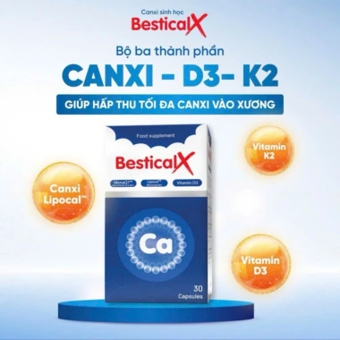 Canxi Bestical X Chính Hãng - Canxi Sinh Học Hỗ Trợ Tăng Cao Trẻ Trước và Trong Dậy Thì, Giá 269.000 VND 2 Canxi Bestical X Chính Hãng - Canxi Sinh Học Hỗ Trợ Tăng Cao Trẻ Trước và Trong Dậy Thì, Giá 269.000 VND 2