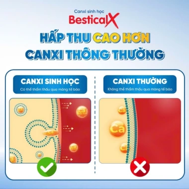 Canxi Bestical X Chính Hãng - Canxi Sinh Học Hỗ Trợ Tăng Cao Trẻ Trước và Trong Dậy Thì, Giá 269.000 VND 5 Canxi Bestical X Chính Hãng - Canxi Sinh Học Hỗ Trợ Tăng Cao Trẻ Trước và Trong Dậy Thì, Giá 269.000 VND 5