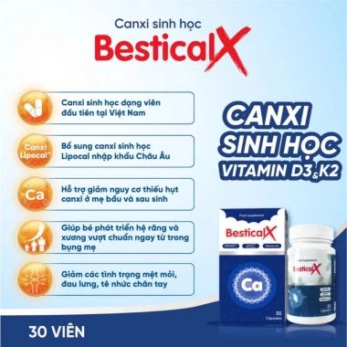 Canxi Bestical X Chính Hãng - Canxi Sinh Học Hỗ Trợ Tăng Cao Trẻ Trước và Trong Dậy Thì, Giá 269.000 VND 6 Canxi Bestical X Chính Hãng - Canxi Sinh Học Hỗ Trợ Tăng Cao Trẻ Trước và Trong Dậy Thì, Giá 269.000 VND 6