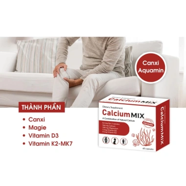 Canxi Tảo Biển Đỏ Bà Bầu Calcium Mix 60 Viên - Dễ Hấp Thu, Hạn Chế Táo Bón, Giá 385k