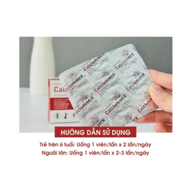 Canxi Tảo Biển Đỏ Bà Bầu Calcium Mix 60 Viên - Dễ Hấp Thu, Hạn Chế Táo Bón, Giá 385k