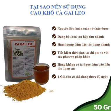 Cao Cà Gai Leo Giải Độc Gan, Hạ Men Gan Nguyên Chất Dạng Bột Cao Khô Hòa Tan Tiện Dụng - Giá 149.000 8