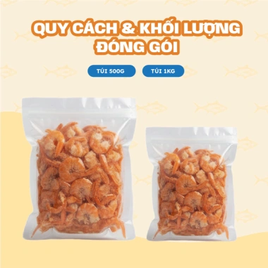 [CAO CẤP] Tôm khô Tuấn Nguyễn size to, phơi khô tự nhiên, thịt ngọt không phẩm màu – 147.200đ 3