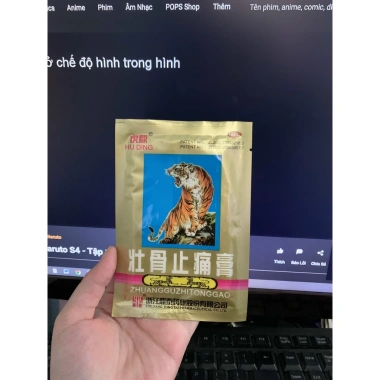 Cao dán Con cọp 5 chữ Thái Lan - Bộ 10 gói (1 gói 4 miếng) Giá ưu đãi 72.200 VND