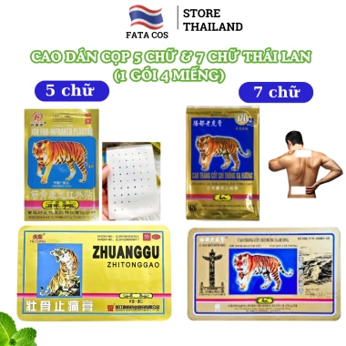 Cao dán con hổ 5 chữ Thái Lan và 7 chữ Fata - Nóng cao, bám dính tốt, 130.000