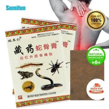 Cao Dán Đau Lưng, Cổ, Khớp, Vai 8 Miếng - Thảo Dược & Động Vật, Giảm Giá 70.380 VND