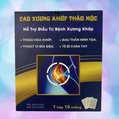 Cao dán Đông Y giảm đau thoát vị đĩa đệm, gai cột sống - Hộp 10 miếng Lương Y Dương Cường – Giá chỉ 130.000đ