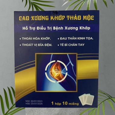 Cao dán Đông Y giảm đau thoát vị đĩa đệm, gai cột sống - Hộp 10 miếng Lương Y Dương Cường – Giá chỉ 130.000đ