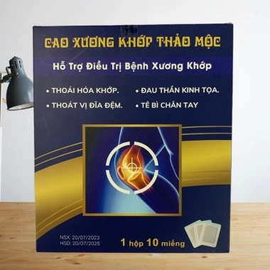 Cao dán Đông Y giảm đau thoát vị đĩa đệm, gai cột sống - Hộp 10 miếng Lương Y Dương Cường – Giá chỉ 130.000đ