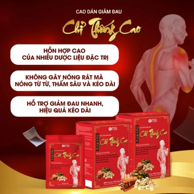 Cao dán giảm đau Chỉ Thống Cao 20 gói x 5 miếng - Giảm đau cổ, vai gáy, lưng hiệu quả, chỉ 125.000 VND 9