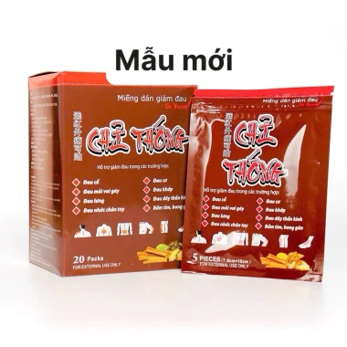 Cao dán giảm đau Chỉ Thống Cao 20 gói x5 miếng Đau cổ, vai gáy, lưng, giá 510.000₫